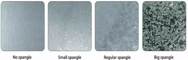 los tipos spangl de bobinas gi DC51+Z